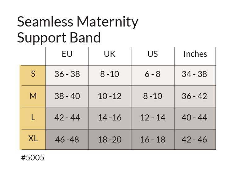 Maternity Support Band: M / Black