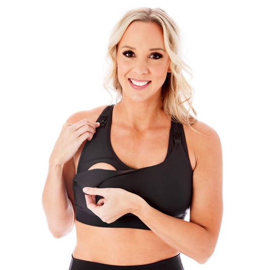 Athena 2.0 Nursing Sports Bra - Black