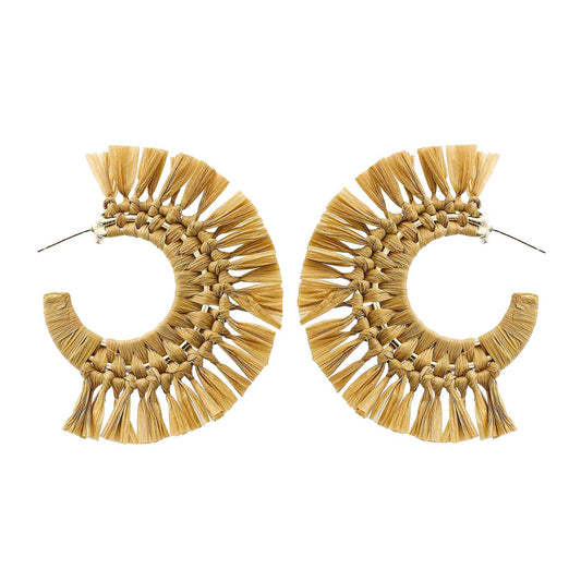 Raffia Hoops