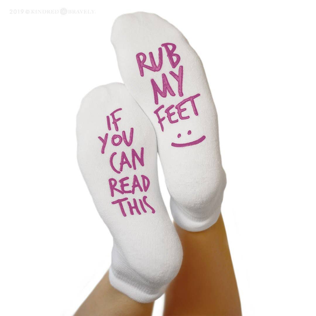 Labor and Delivery Inspirational Fun Non Skid Push Socks