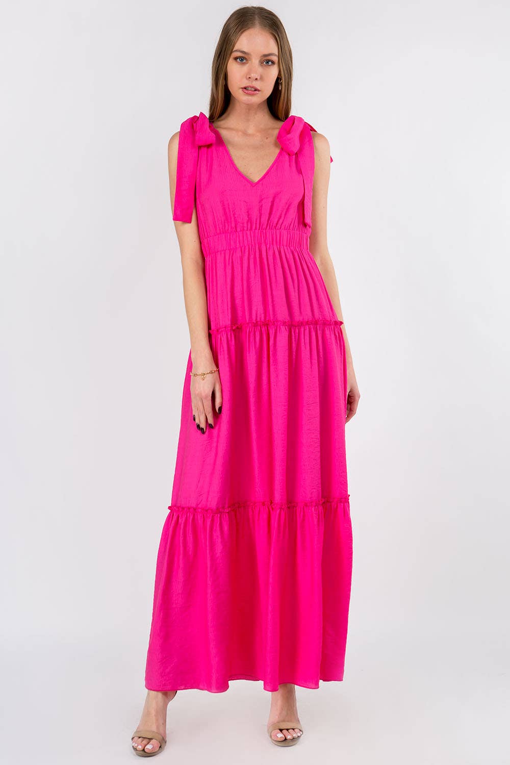 Shoulder Tie Resort Maxi Dress