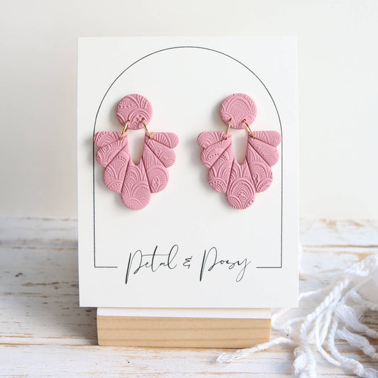 Guardian Earrings in Rose