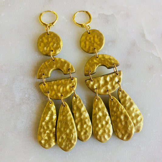 Polymer Clay| Willow Chandelier Earrings