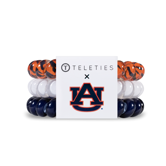 Auburn University - Large Hair Coils, Hair Ties, 3-pack