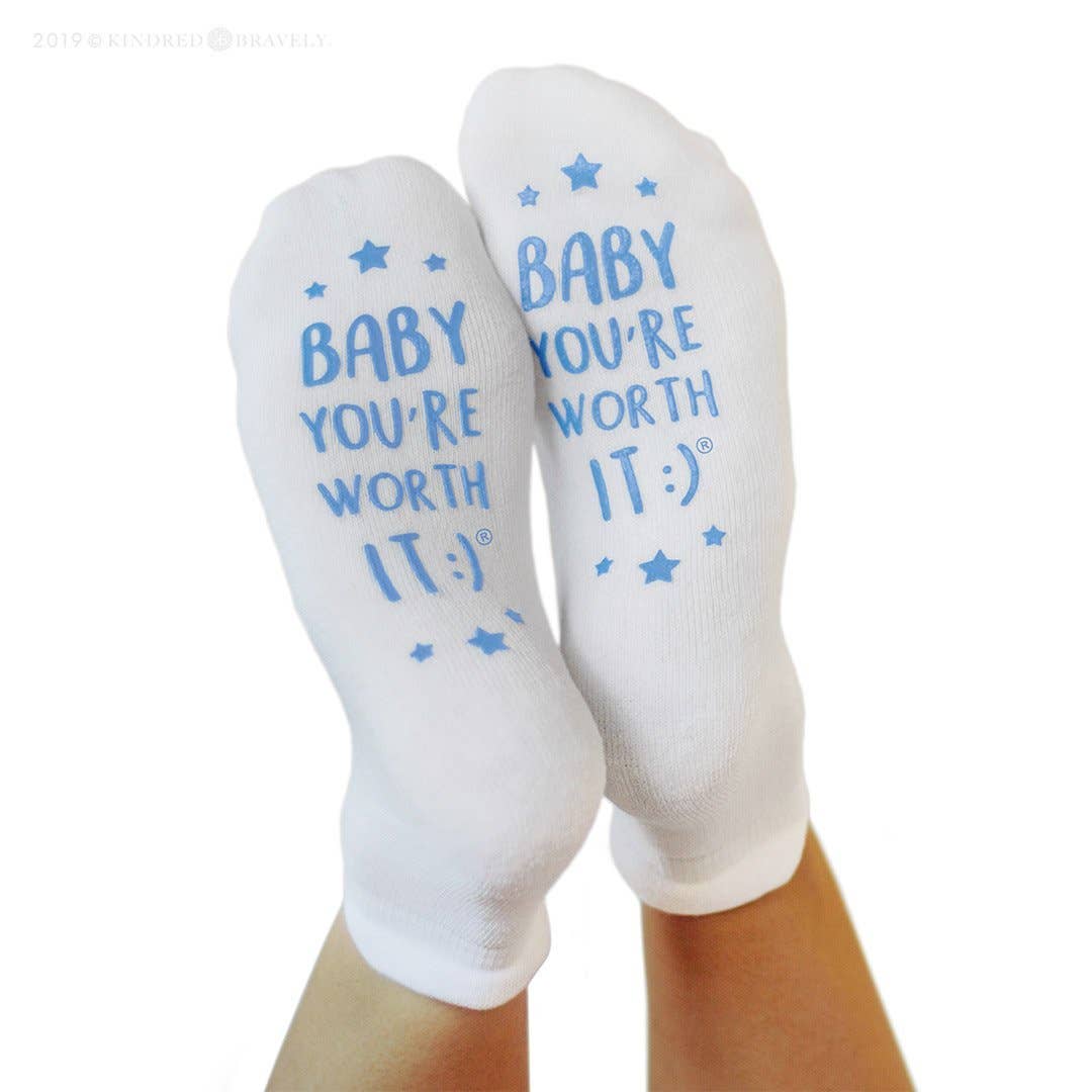 Labor and Delivery Inspirational Fun Non Skid Push Socks